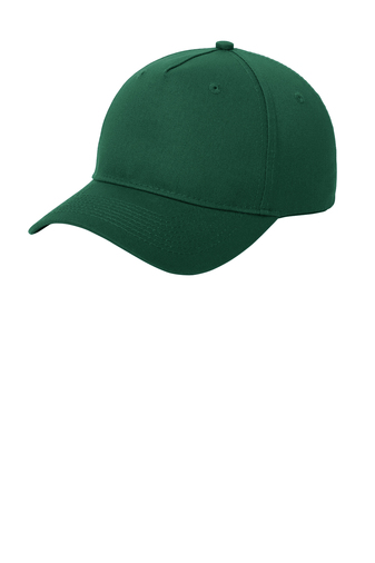 Port & Company� Adult Unisex Five-Panel High Profile Structured 100% Cotton Twill Cap